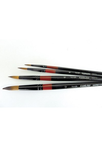 Juego de Pincel Nylon Redondo X 4 Ref. T010