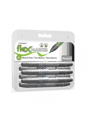 Juego Marcadores x 6 Flexmarker Neutral