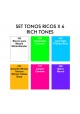 Set x 6 Marcadores Pigment Marker Tonos Ricos