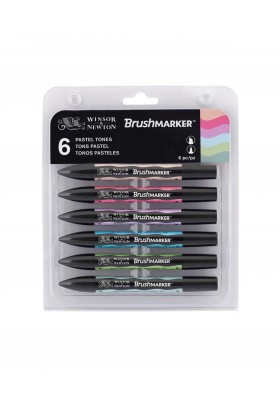 SET X6  MARACDORES BRUSHMARKER TONOS PASTEL 