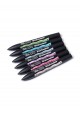 SET X6  MARACDORES BRUSHMARKER TONOS PASTEL 