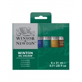 ESTUCHE ÓLEO WINTON 21ML X 6 COLORES WINSOR & NEWTON RF 1490617