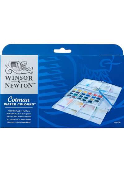 ESTUCHE ACUARELA COTMAN EN PASTA X24 WINSOR & NEWTON