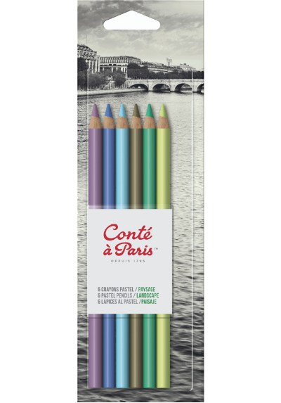 JUEGO LÁPIZ PASTEL X6 PAISAJES CONTÉ À PARIS