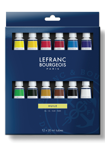 CAJA ÓLEO FINE 20ML X 12 COLORES LEFRANC & BOURGEOIS