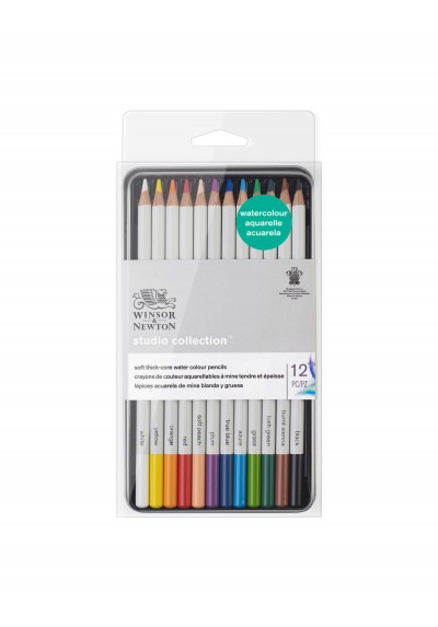 CAJA LAPIZ STUDIO ACUAREABLE X12 WINSOR 490016