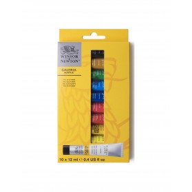 ESTUCHE ACRILICO WINSOR 12ML  X 10 COLORES 2190605