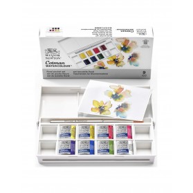 ESTUCHE ACUARELA COTMAN EN PASTA X8 FLORAL