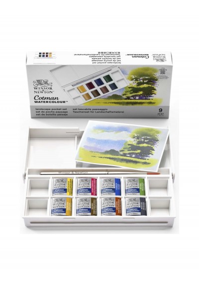 ESTUCHE ACUARELA COTMAN EN PASTA X8 LANDSCAPES