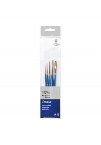 JUEGO PINCEL COTMAN DE NYLON X 5 CORTO MIXTO                