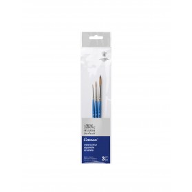 JUEGO PINCEL COTMAN DE NYLON X 3 CORTO REDONDO