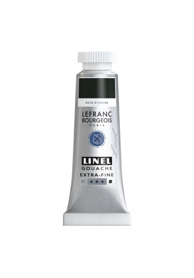 TEMPERA GOUACHE LINEL LEFRANC 14ML NEGRO              