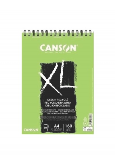 BITÁCORA CANSON XL A4 160G 50H DIBUJO RECICLADO