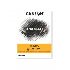 BITÁCORA CANSON GRADUATE A4 180G 20H BRISTOL