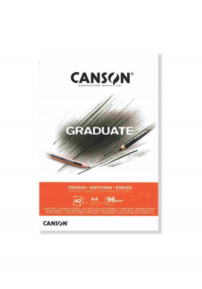 BITÁCORA CROQUIS 96G CANSON GRADUATE A4 40H