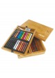 CAJA DE BAMBOO (12 TIZAS PASTEL-12 TIZAS DISEÑO-6 LÁPIZ)