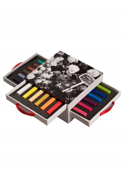 CAJA TIZA PASTEL CUADRADA CONTE X 18 RF 50097               