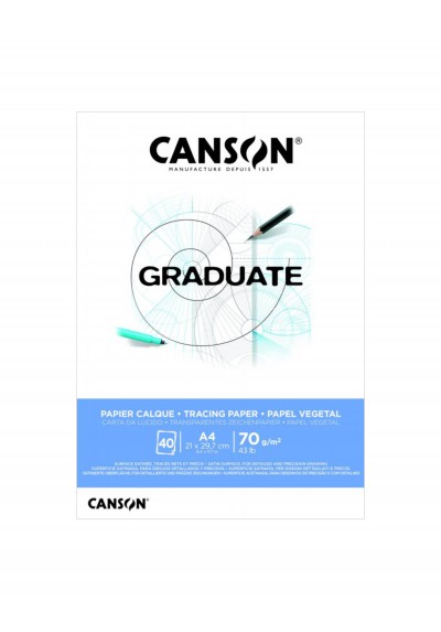 BITACORA CALQUE 70GR CANSON GRADUATE A4 40H