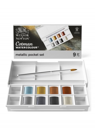 ESTUCHE ACUARELA PASTA COTMAN METALICA  X9 RF0390702   