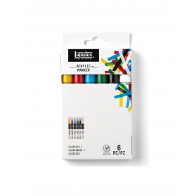 CAJA MARCADORES LIQUITEX PROF. X6 RF4690002 CLASICOS       