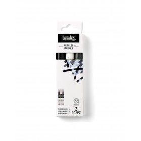 CAJA MARCADORES LIQUITEX PROF. X3 RF3699242 MONOCROMAS     
