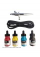 KIT AEROGRAFO DOBLE ACCIÓN CON TINTAS BD 831          