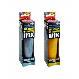 TINTAS GRABADO LINÓLEO AGUA ESSDEE 100ml PLATA Y ORO  
