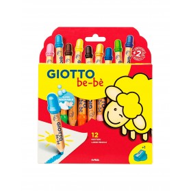 CAJA LAPIZ DE COLOR X12 Y TAJALAPIZ GIOTTO BEBE F477700     