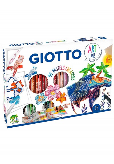 SET CREATIVO OLEO PASTEL 82PCS GIOTTO ART LAB F581700