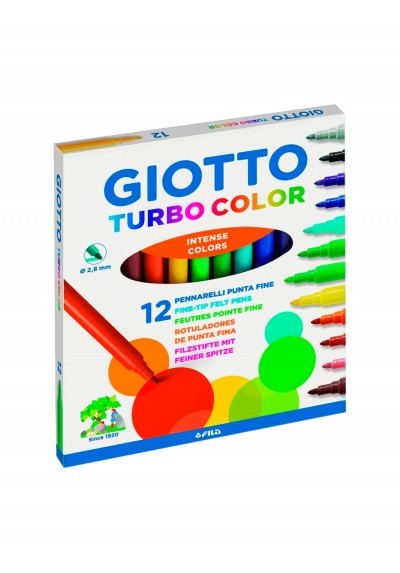 SET MARCADORES GIOTTO TURBO COLOR X12 F416000