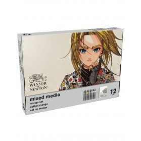 CAJA ARTISTICA MANGA WINSOR 12PC RF 0290197
