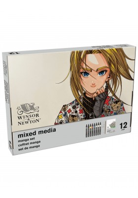 CAJA ARTISTICA MANGA WINSOR 12PC RF 0290197