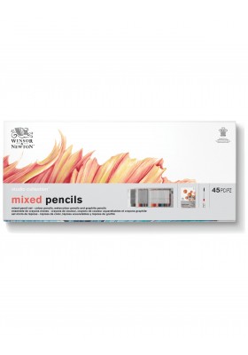 CAJA LAPIZ WINSOR STUDIO TECNICAS MIXTAS 45PCS 2090001