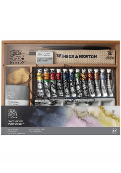 CAJA TUBOS ACUARELA PROFESIONAL WINSOR 20PCS 190815 STUDIO