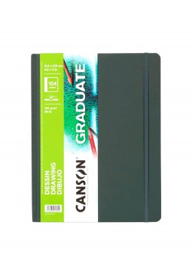 CUADERNO CANSON GRADUATE 21.6X27.9CM 160G DIBUJO C31200L039 