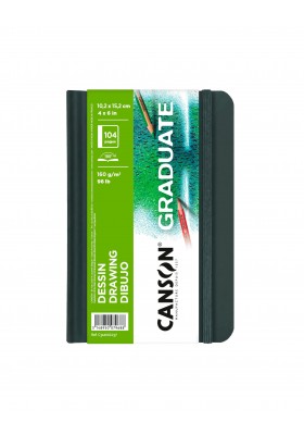 CUADERNO CANSON GRADUATE 10.5X15 160G DIBUJO C31200L037