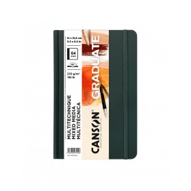 CUADERNO CANSON GRADUATE 21.6X14CM 220G NATURAL C31200L034  