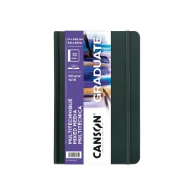 CUADERNO CANSON GRADUATE 14X21.6CM 200GR MIXMEDIA C31200L030