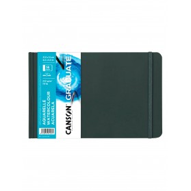 CUADERNO CANSON GRADUATE A5 250G ACUARELA HORIZ C31200L028  