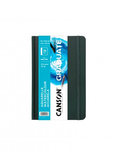 CUADERNO CANSON GRADUATE 14X21.6CM ACUARELA C31200L027      