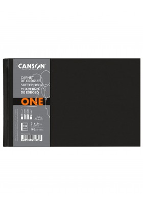 CUADERNO CANSON ONE 21.6X14CM 100GR ESBOZO HORIZ C31200L025 