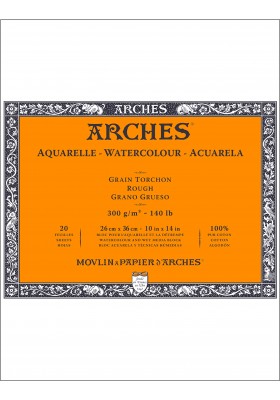 BITACORA ARCHES 300G 26X36CM RUG. 20 HOJAS 100% A1795086    