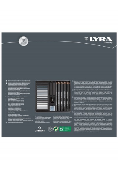 CAJA LAPIZ LYRA BOCETO GRISES X 25 PC RF L2051251           