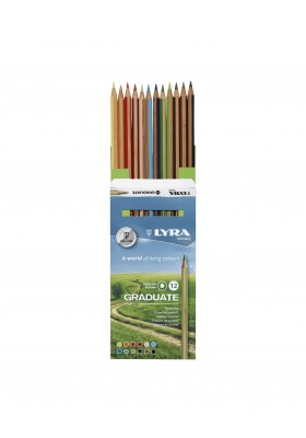 CAJA LAPIZ LYRA GRADUATE X 12 COLORES RF L2871121           