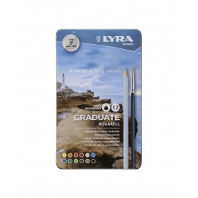 CAJA LAPIZ LYRA GRADUATE ACUAREABLE X 12 RF L2881120        