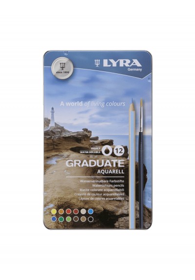 CAJA LAPIZ LYRA GRADUATE ACUAREABLE X 12 RF L2881120        