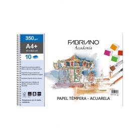 BITACORA FABRIANO ACCADEMIA TEMPERA - ACUARELA 350G 23X32.5CM 10H 74233255