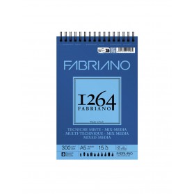 BITACORA FABRIANO 1264 TENICAS MIXTAS A5 15H 300G 19100642