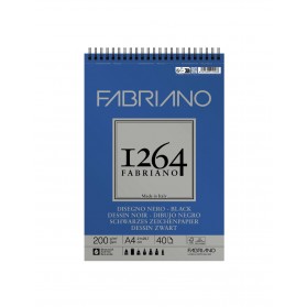 BITACORA FABRIANO 1264 DIBUJO NEGRO A4 40H 200G 19100652