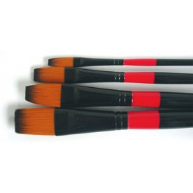 Juego de Pincel Nylon Plano X 4 Ref. T010